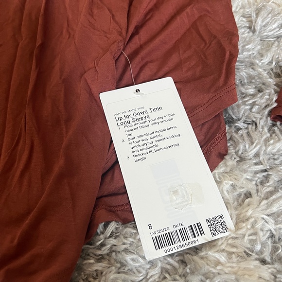 SOLD lululemon up for down time long sleeve - Picture 2 of 3